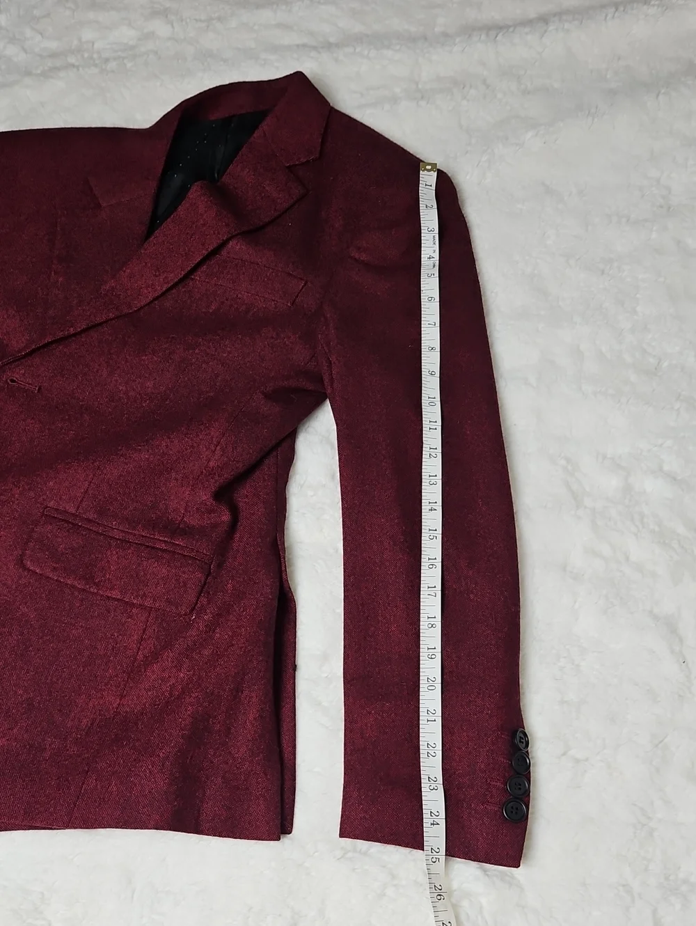 Men's Custom Burgundy 3 Piece Suit